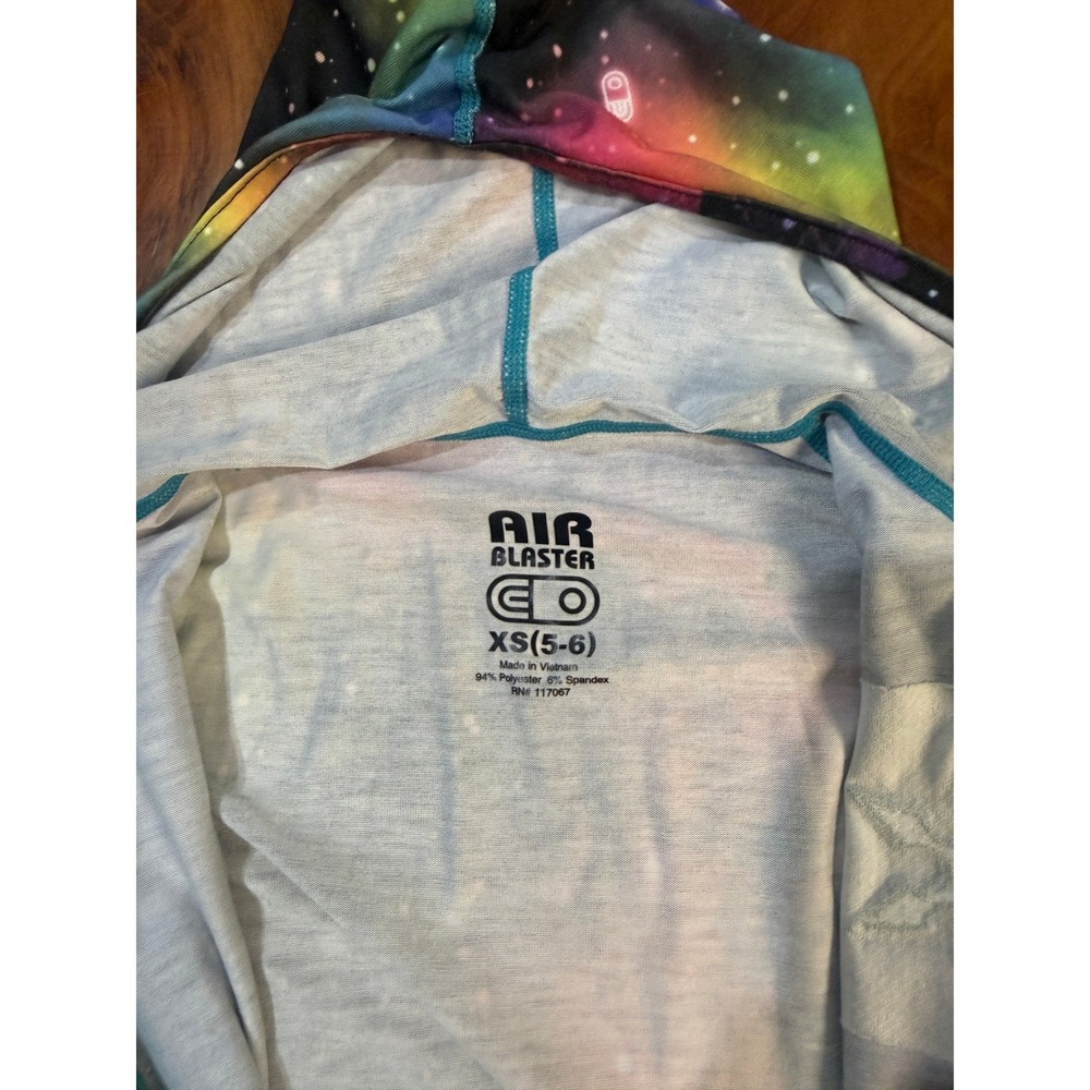 Airblaster Ninja Suit XS 5-6 Galaxy Print Hooded Zip Polyester Ski S3-15 - Picture 4 of 6